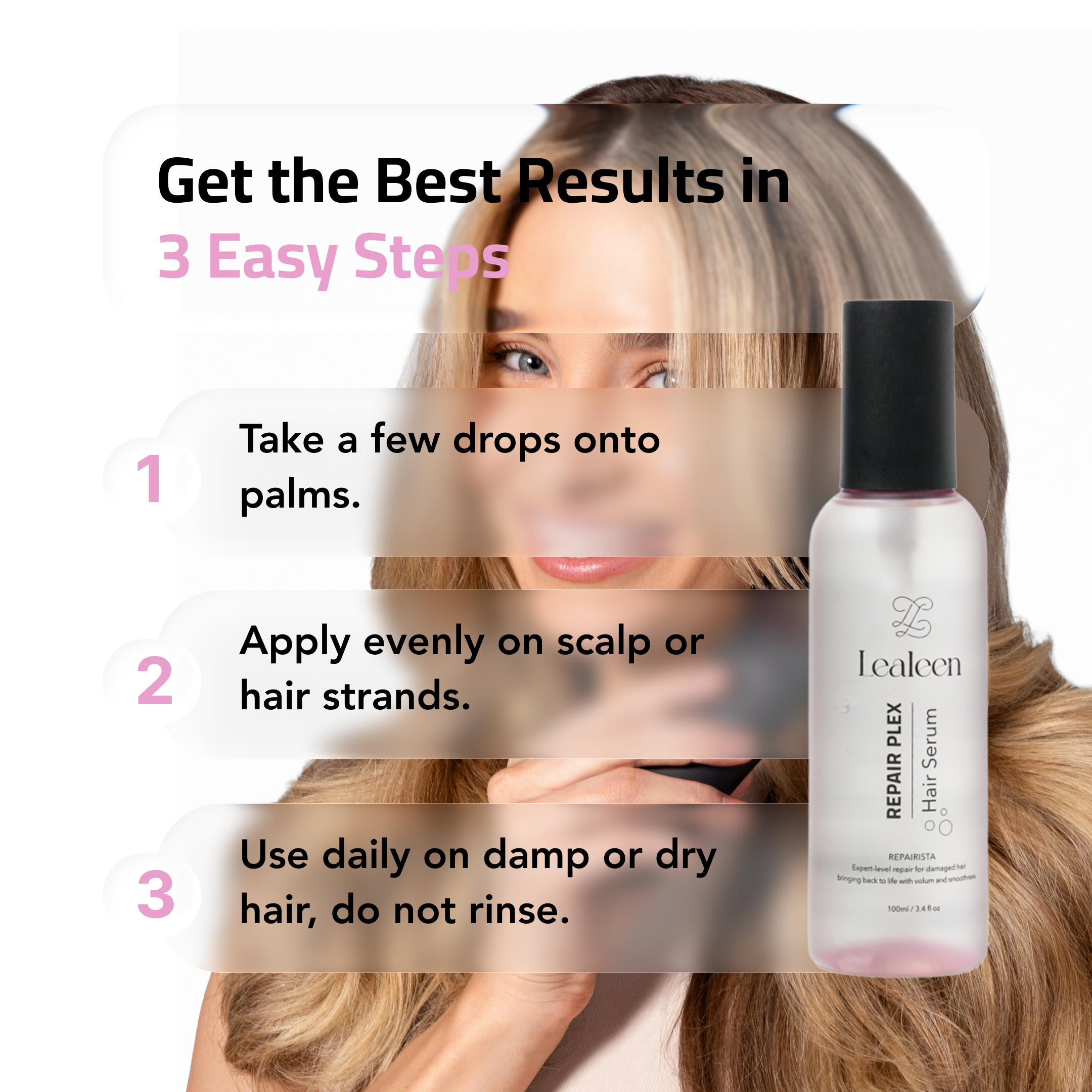 Lealeen Hair Serum For Repair Plex Hairs