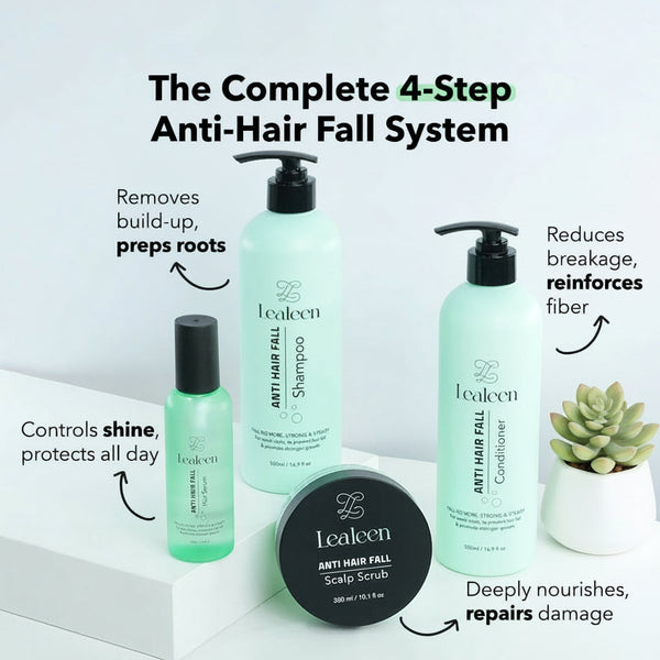 Anti-Hair Fall Bundle | Pea Sprout Extract + Argan Oil | 4-Piece Set