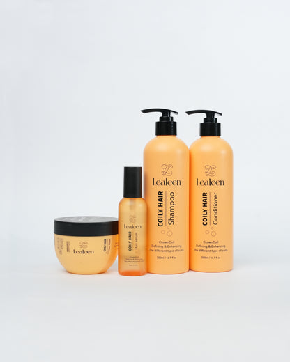 CrownCoil Curly Hair Routine Bundle